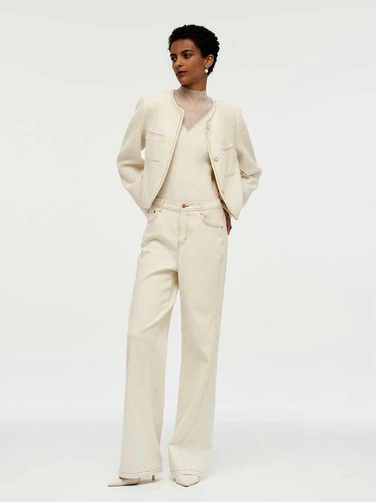 Tweed Boxy Women Crop Jacket - Image 6