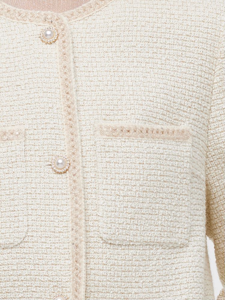 Tweed Boxy Women Crop Jacket - Image 9