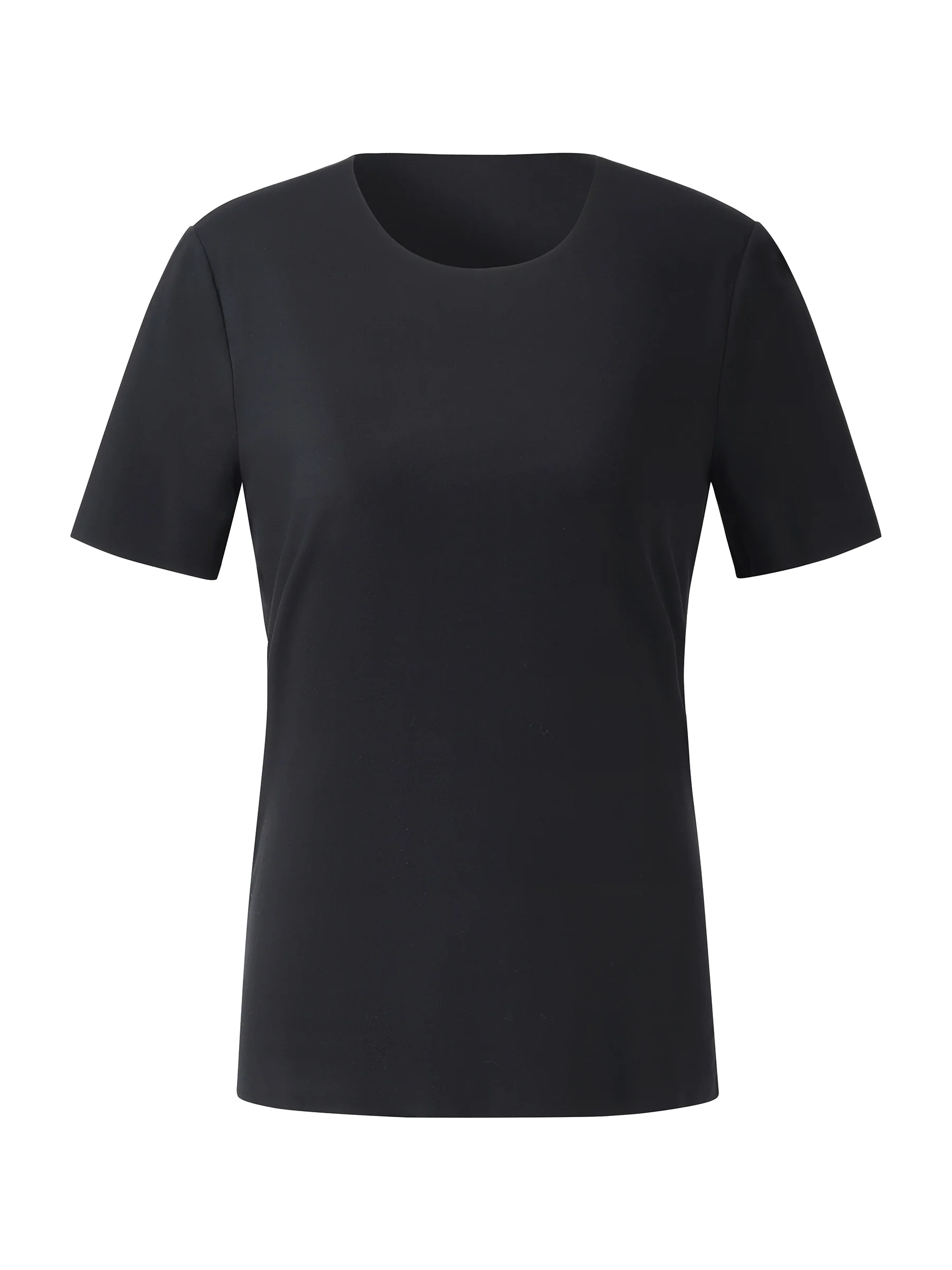 Two-pack (Black & White) Modal Round Neck Unisex T-Shirt - Image 17