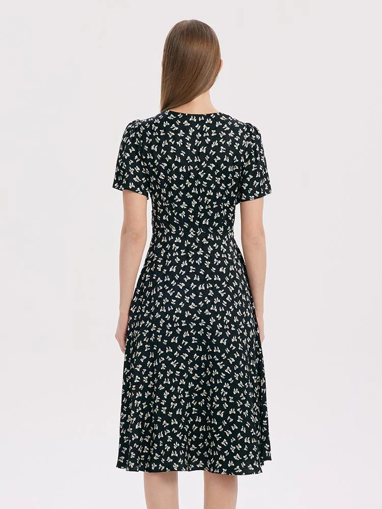 V-Neck Twisted Midi Dress - Image 3