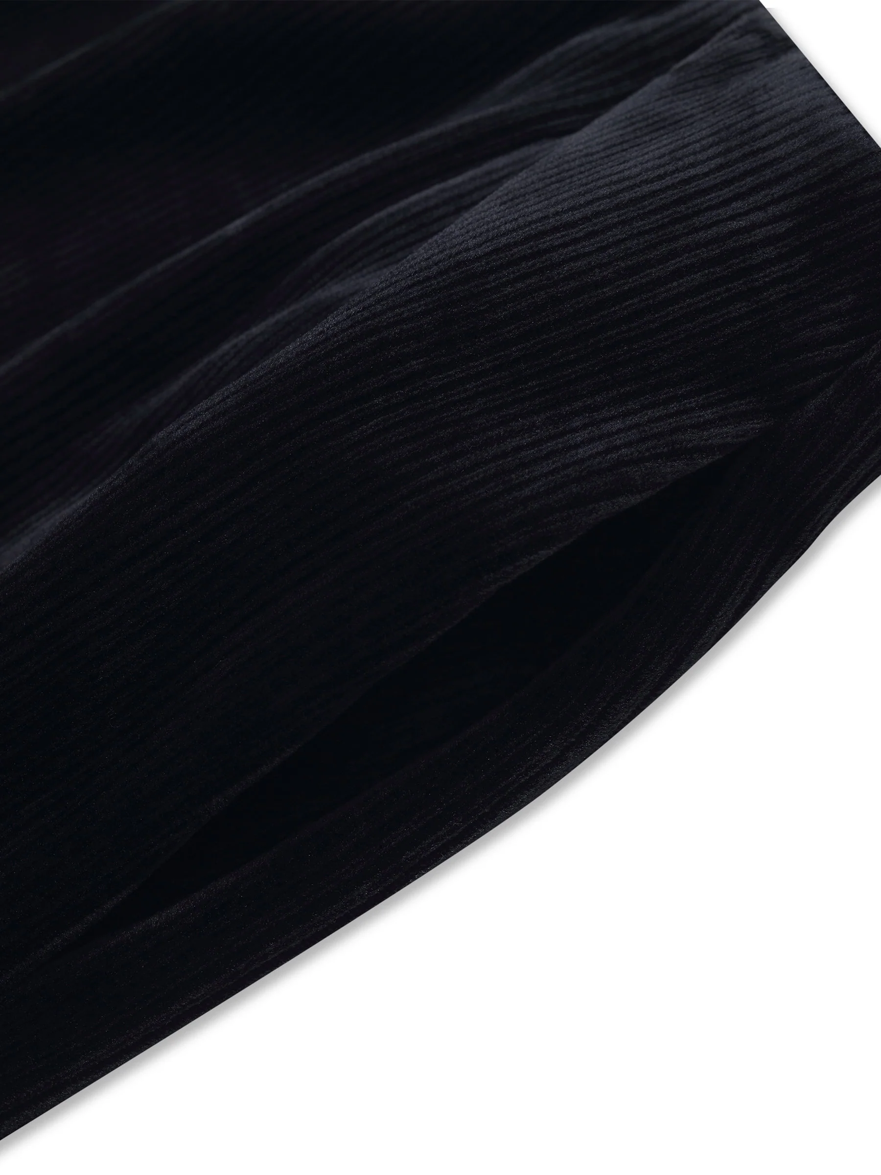 Velvet Ribbed Knit Women Loose Straight Leg Pants - Image 8