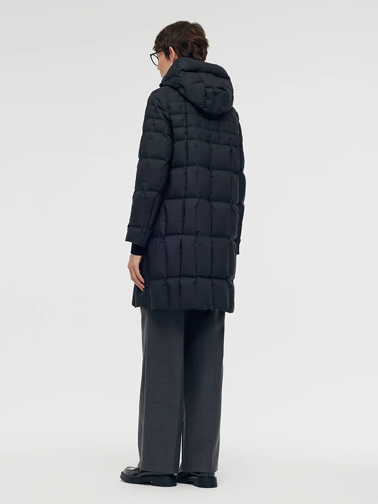 Water-repellent And Windproof Hooded Goose Down Coat - Image 4
