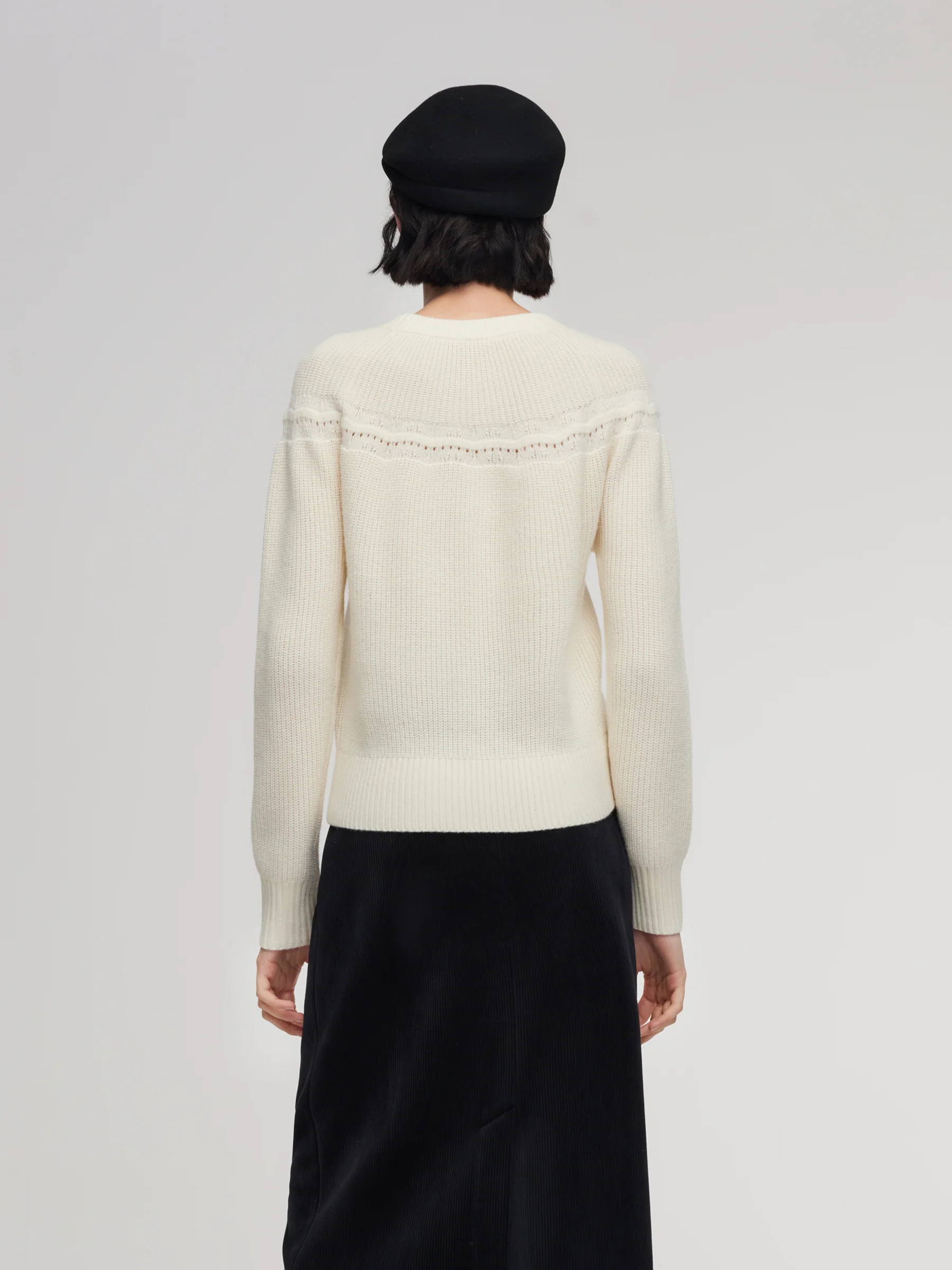 Wool Blend Embroidered Women Sweater - Image 3