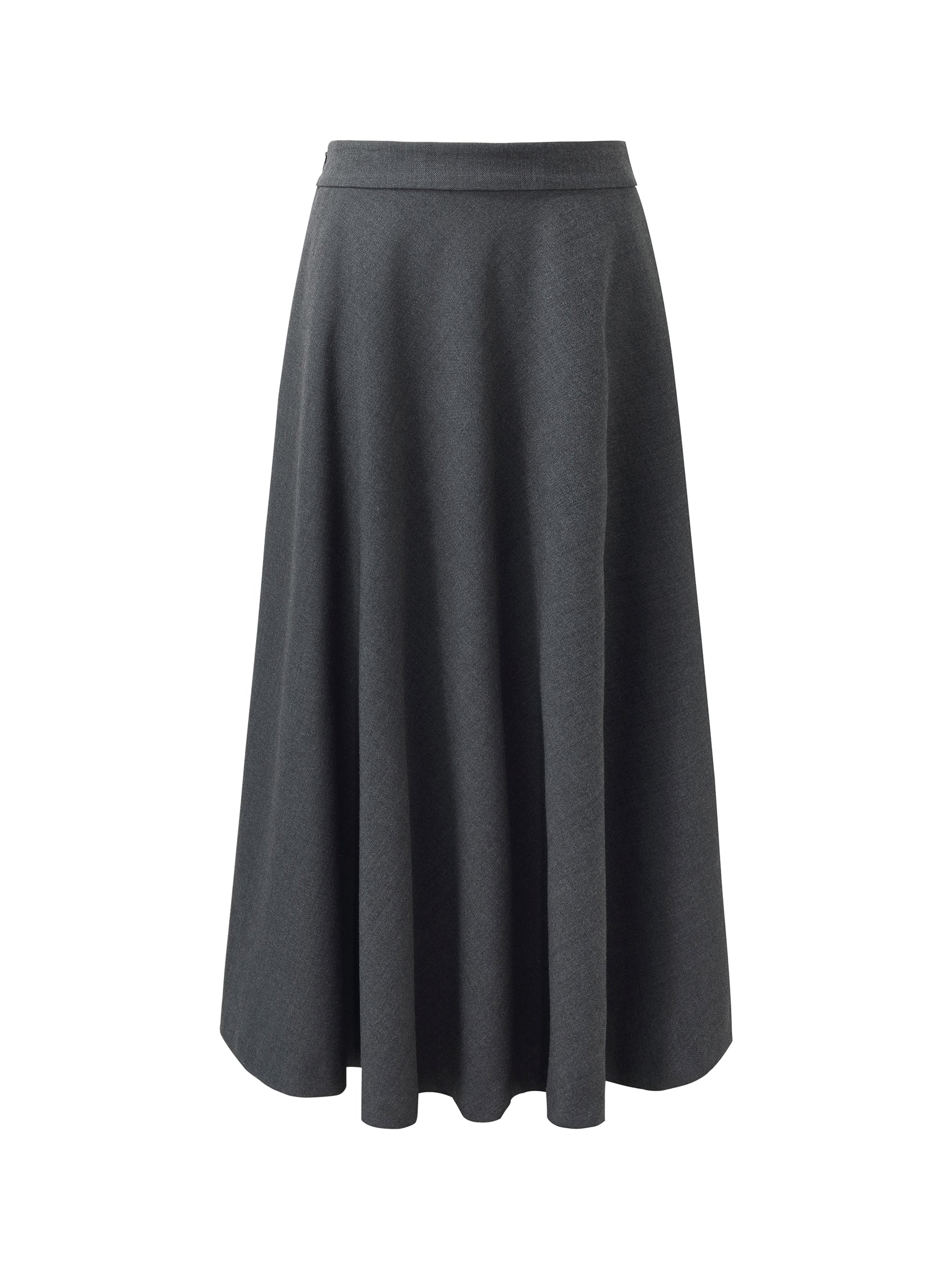 Worsted Wool Blend A-Line Women Skirt - Image 7