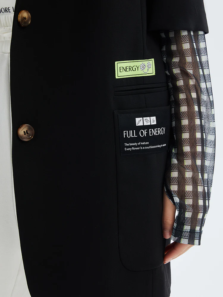 Worsted Wool Short Sleeve Women Blazer - Image 4