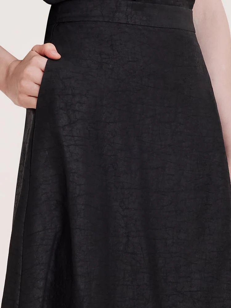 Xiang Yun Silk A-line Waisted Women Skirt - Image 5