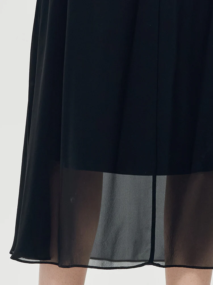 Xiang Yun Silk Top And Midi Skirt Two-Piece Set With Belt - Image 5