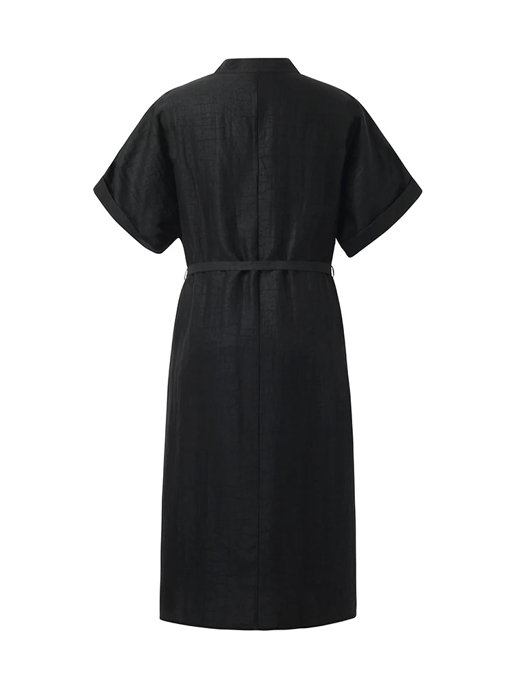 Xiang Yun Silk V-Neck Midi Dress - Image 11