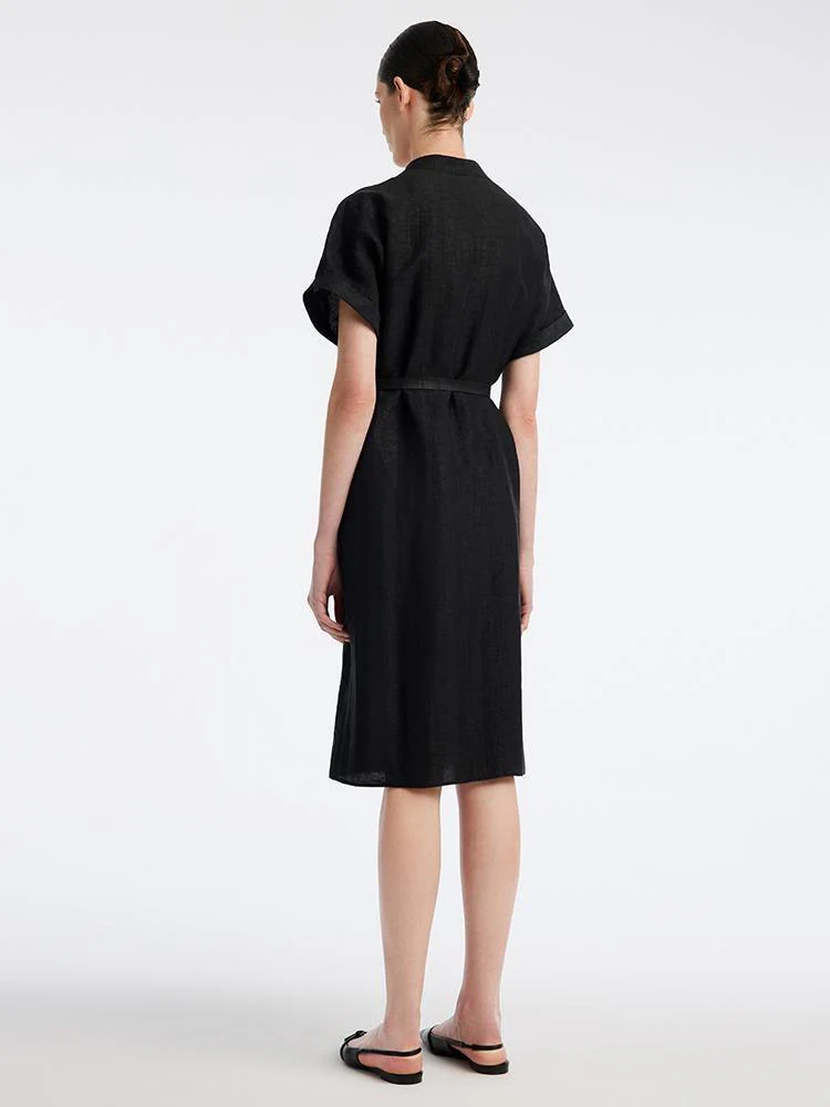 Xiang Yun Silk V-Neck Midi Dress - Image 3