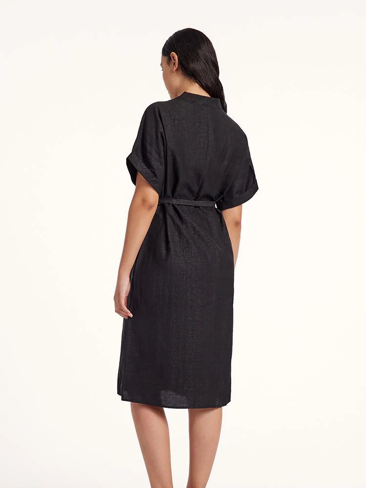 Xiang Yun Silk V-Neck Midi Dress - Image 8